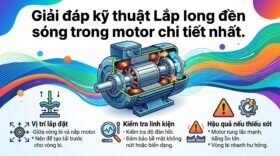 Giải đáp kỹ thuật Lắp long đền sóng trong motor chi tiết nhất.