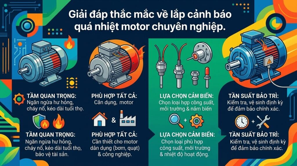 Giải đáp thắc mắc về lắp cảnh báo quá nhiệt motor chuyên nghiệp.