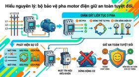 Hiểu nguyên lý: bộ bảo vệ pha motor điện giữ an toàn tuyệt đối.