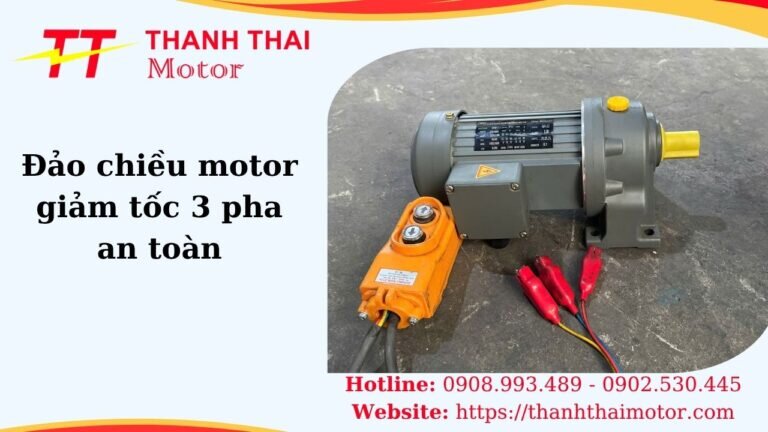 cách đảo chiều cho motor giảm tốc 3 pha