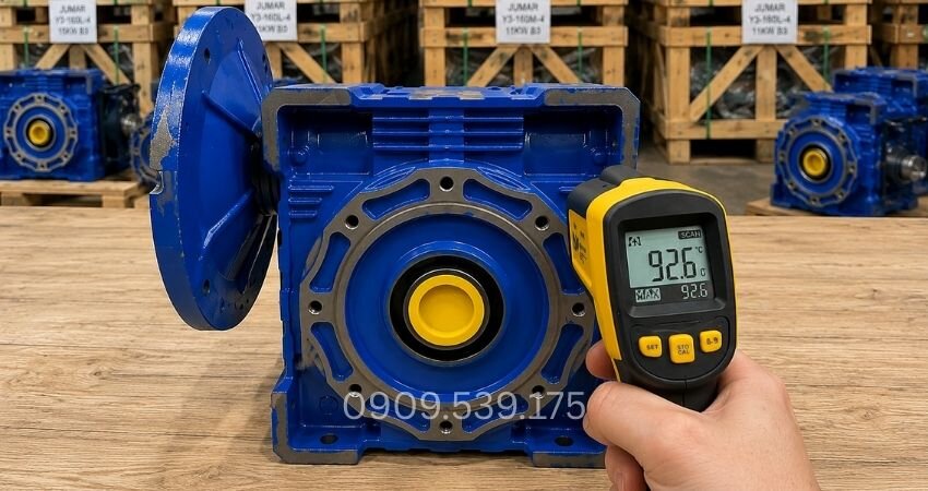 Hộp giảm tốc bị nóng do quá tải