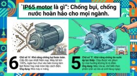 `IP65 motor là gì`: Chống bụi, chống nước hoàn hảo cho mọi ngành.