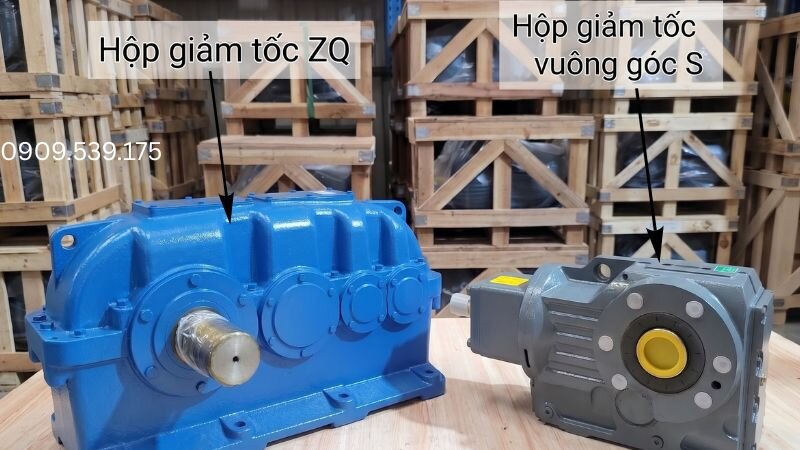 Khác biệt cấu tạo và hướng truyền động của hộp giảm tốc ZQ, S