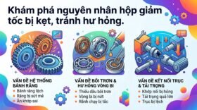 Khám phá nguyên nhân hộp giảm tốc bị kẹt, tránh hư hỏng.