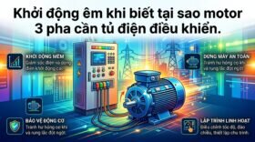 Khởi động êm khi biết tại sao motor 3 pha cần tủ điện điều khiển.