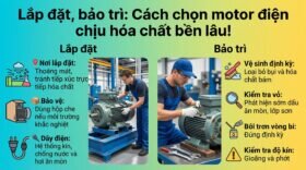 Lắp đặt, bảo trì: Cách chọn motor điện chịu hóa chất bền lâu!
