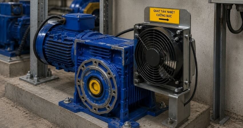 Lắp đặt quạt tản nhiệt cưỡng bức