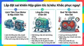 Lắp đặt sai khiến Hộp giảm tốc bị kêu: Khắc phục ngay!