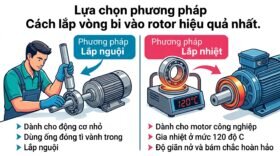 Lựa chọn phương pháp Cách lắp vòng bi vào rotor hiệu quả nhất.