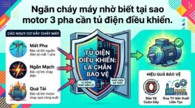 Ngăn cháy máy nhờ biết tại sao motor 3 pha cần tủ điện điều khiển.