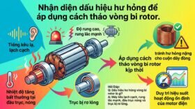 Nhận diện dấu hiệu hư hỏng để áp dụng cách tháo vòng bi rotor.