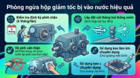 Phòng ngừa hộp giảm tốc bị vào nước hiệu quả