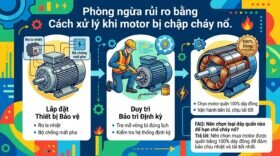 Phòng ngừa rủi ro bằng Cách xử lý khi motor bị chập cháy nổ.