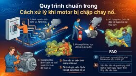 Quy trình chuẩn trong Cách xử lý khi motor bị chập cháy nổ.