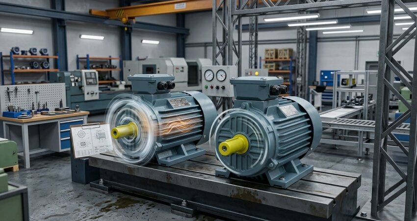 Các lưu ý về đặc điểm và các thông số so sánh giữa motor tua chậm và tua nhanh