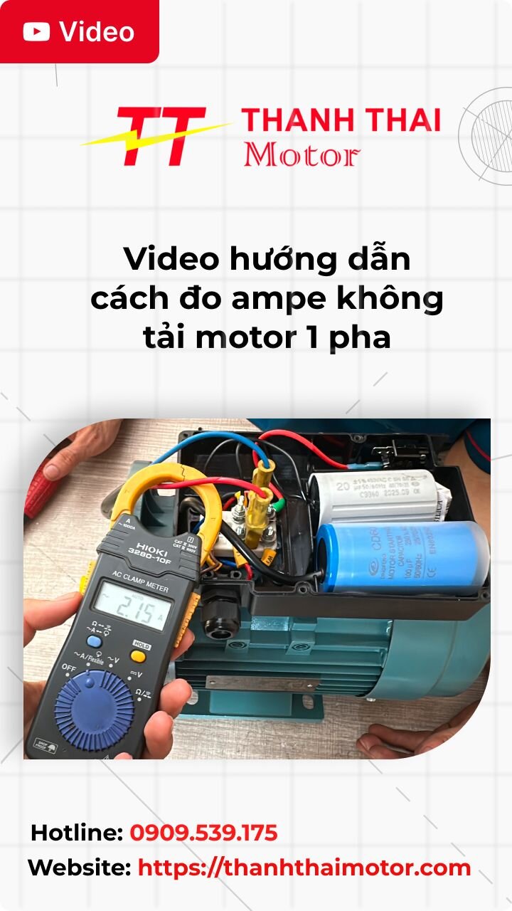 Thumb cách đo ampe không tải motor 1 pha