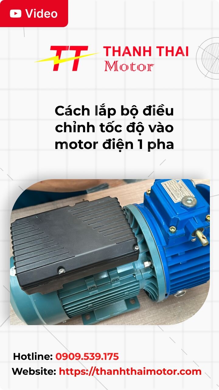 Thumb cách lắp bộ điều chỉnh tốc độ vào motor điện 1 pha