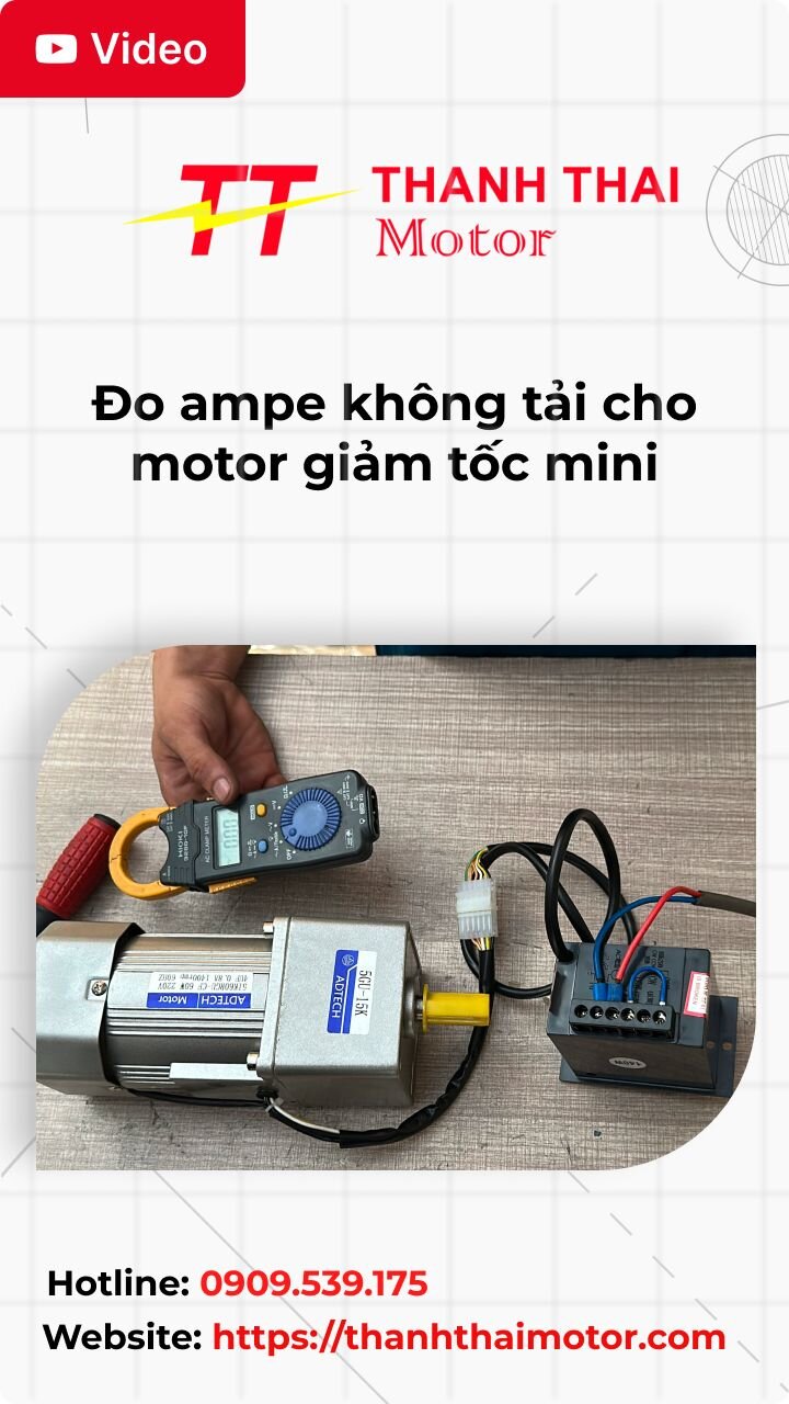 Thumb đo ampe không tải cho motor giảm tốc mini