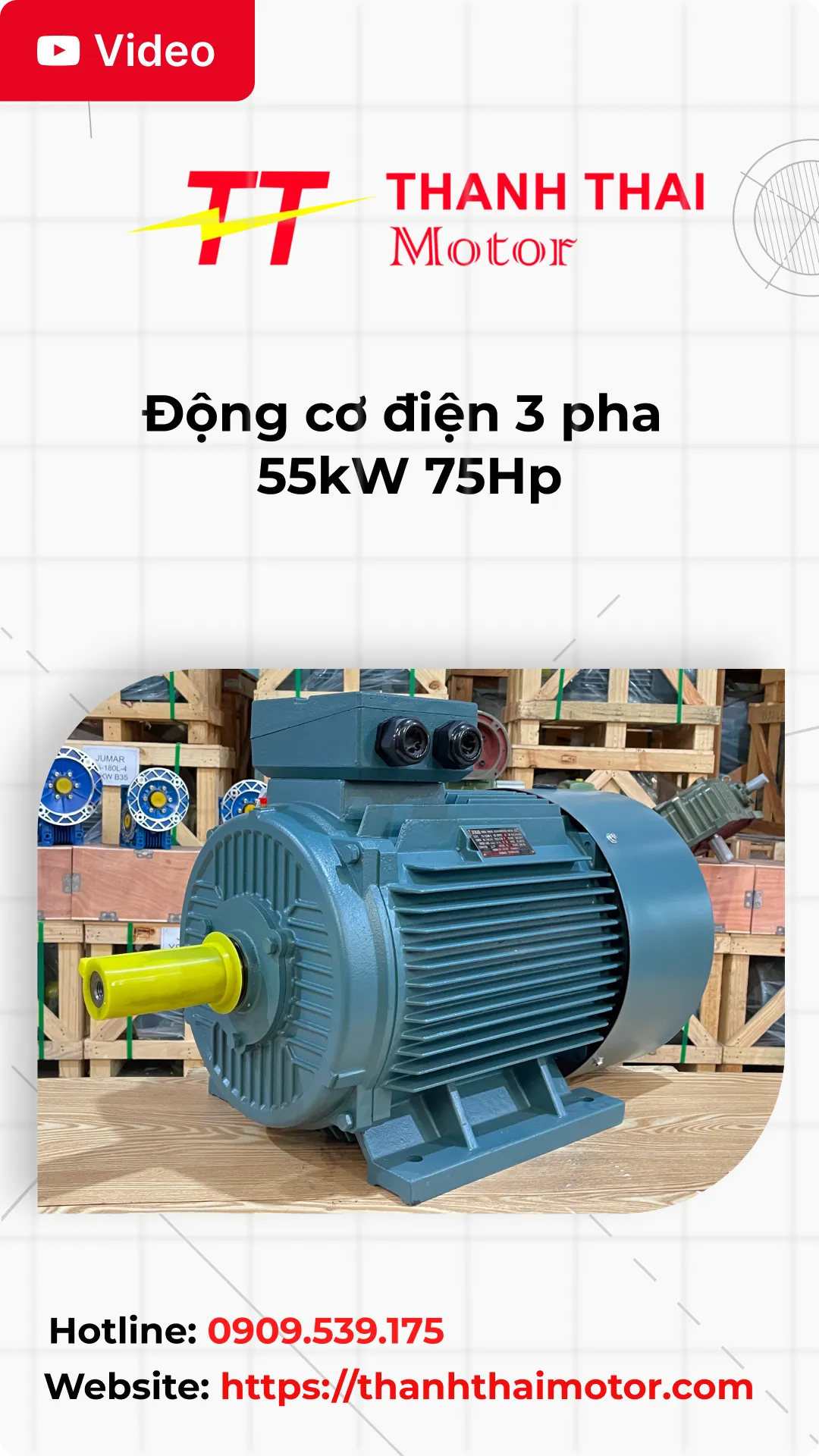 Thumb động cơ điện 3 pha 55kW 75Hp