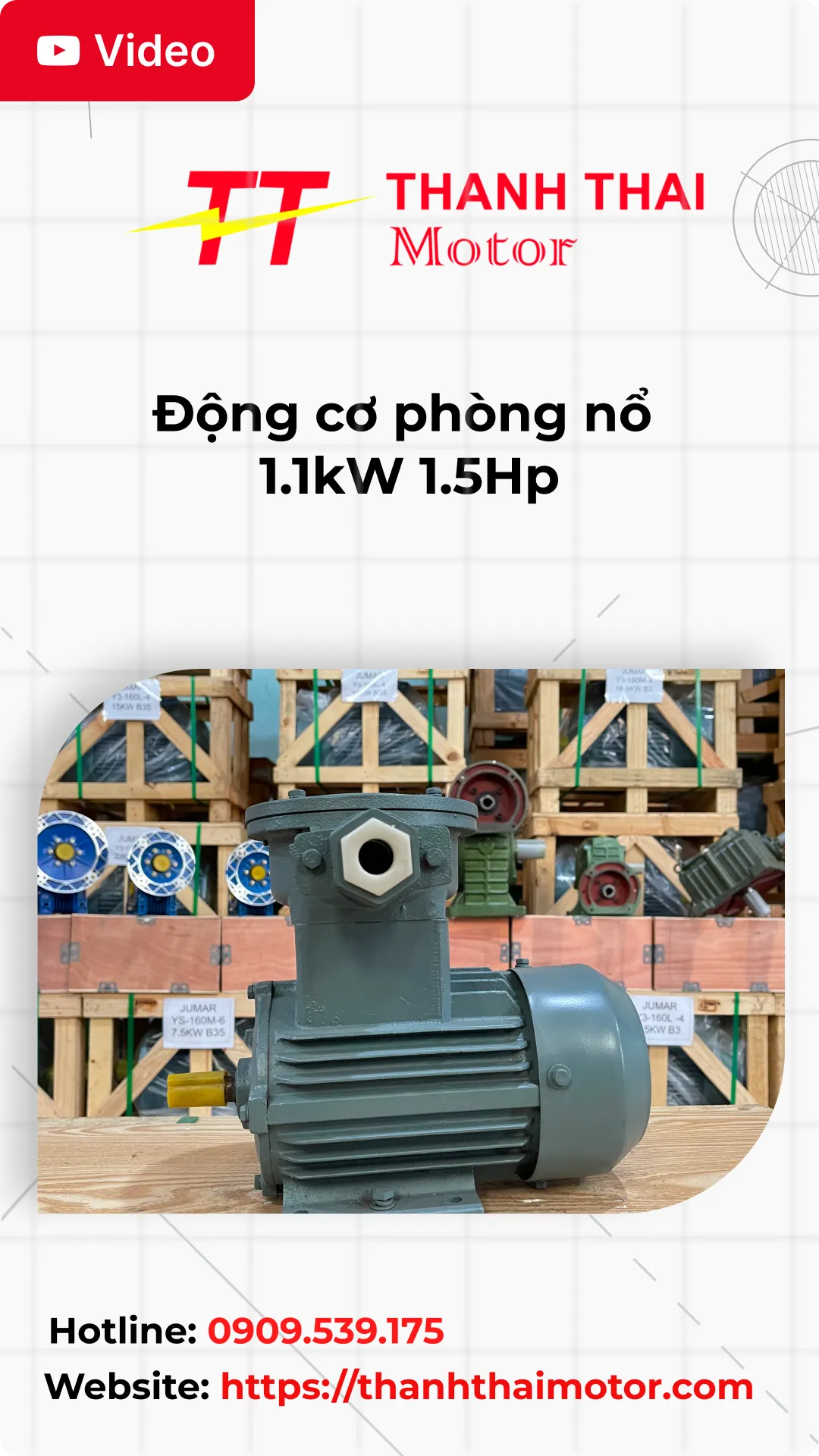 Thumb động cơ phòng nổ 1.1kW 1.5Hp
