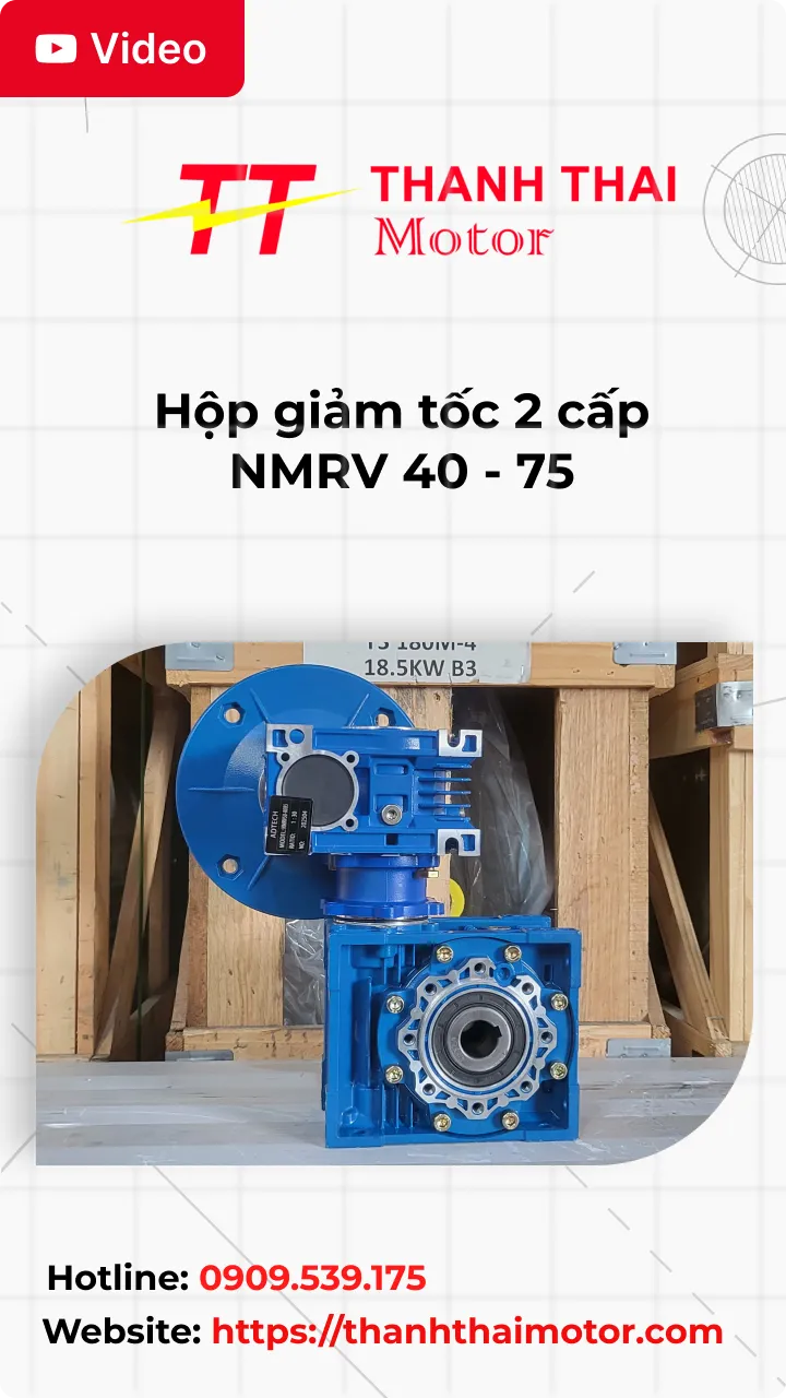 Hộp giảm tốc 2 cấp NMRV 40 - 75