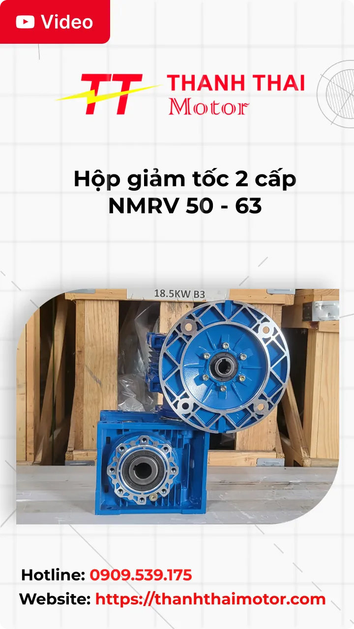 Hộp giảm tốc 2 cấp NMRV 50 - 63