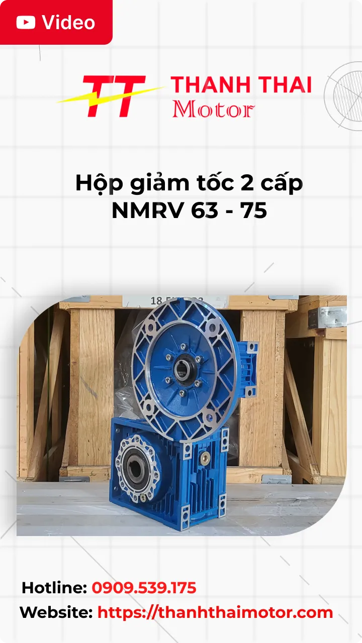 Hộp giảm tốc 2 cấp NMRV 63 - 75
