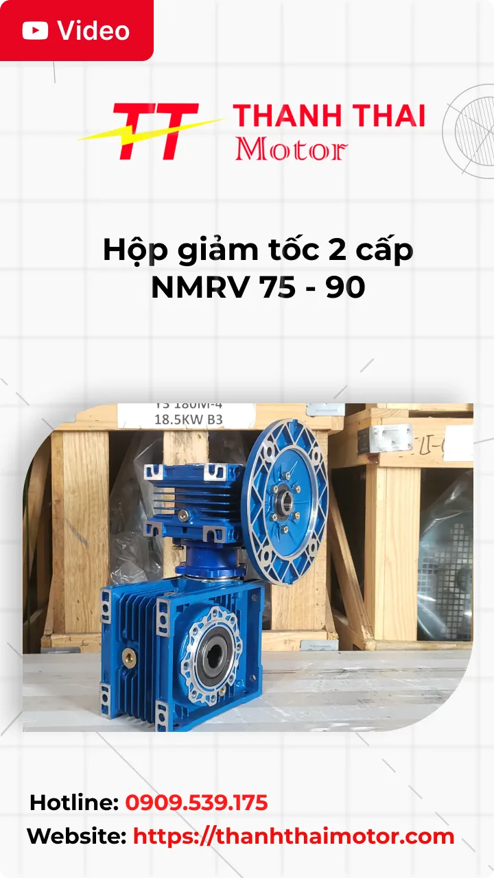 Hộp giảm tốc 2 cấp NMRV 75 - 90