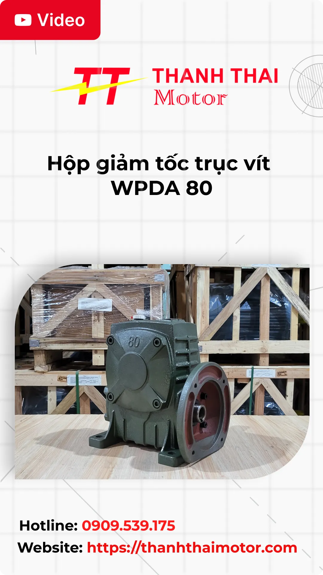 Thumb hộp giảm tốc trục vít WPDA 80