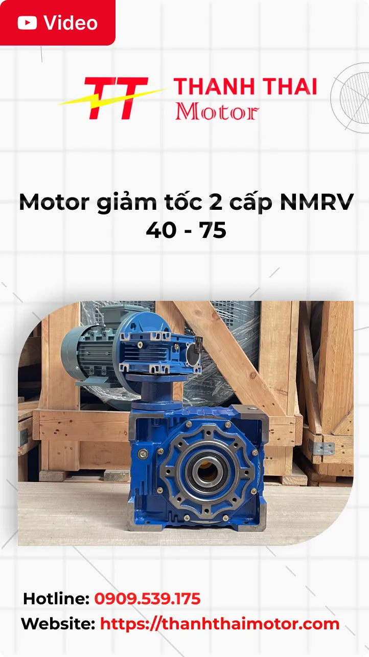 thumb motor giảm tốc 2 cấp NMRV 40 - 75