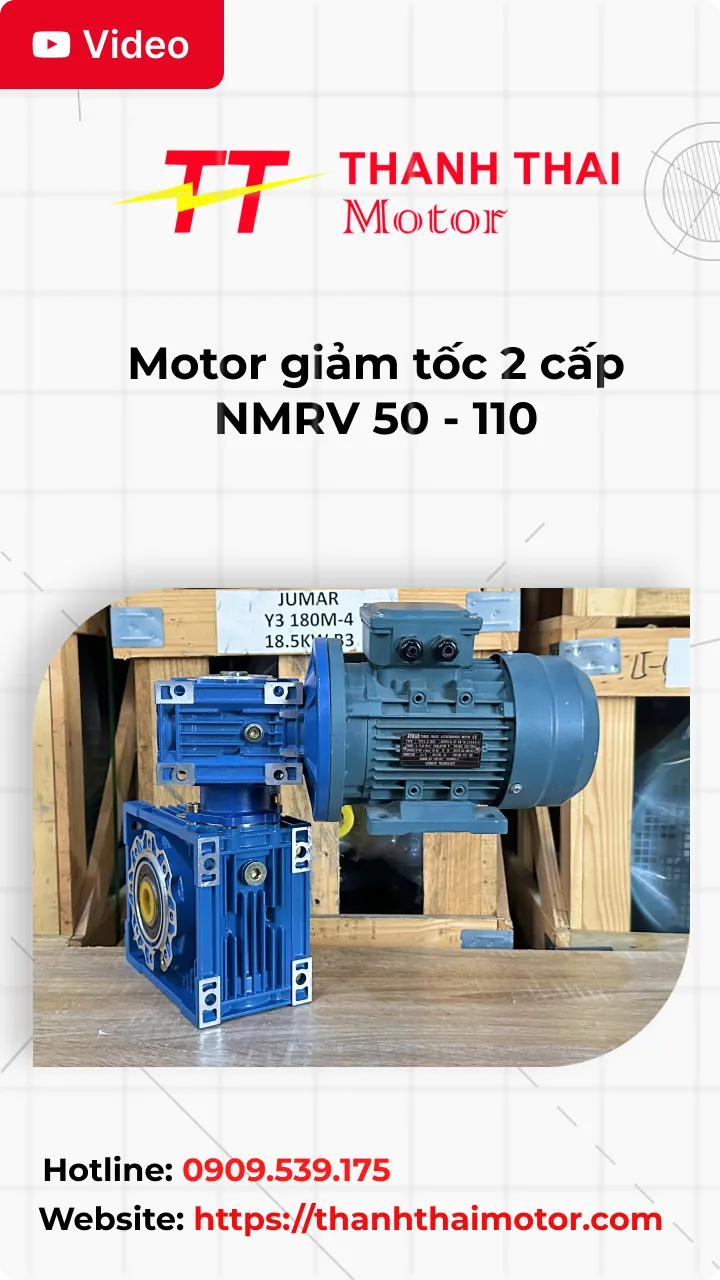 Motor giảm tốc 2 cấp NMRV 50 - 110
