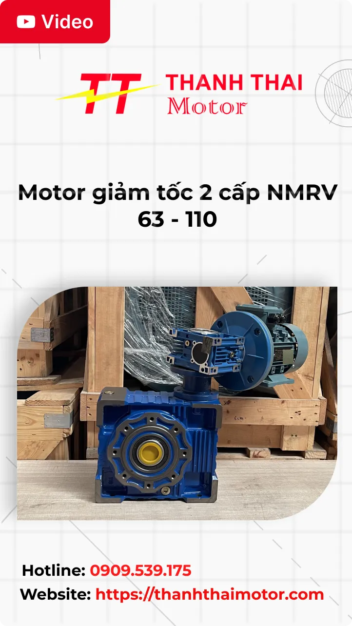 thumb motor giảm tốc 2 cấp NMRV 63 - 110