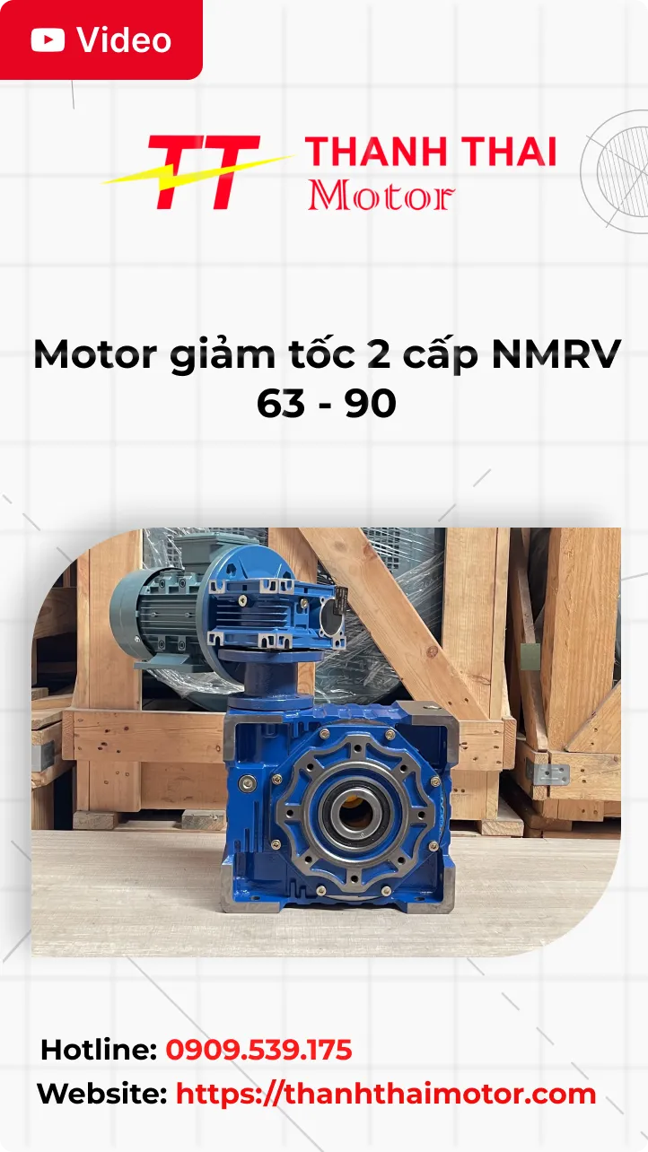 thumb motor giảm tốc 2 cấp NMRV 63 - 90