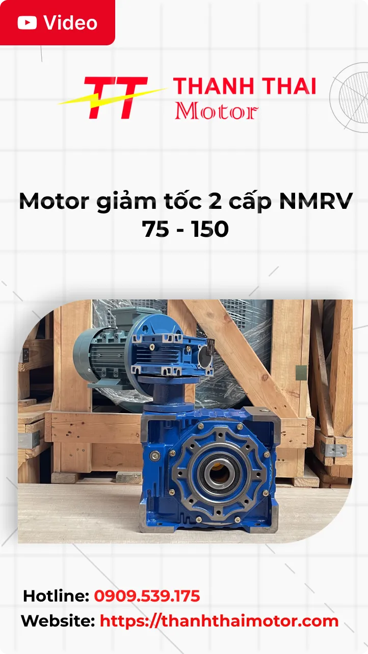 thumb Video review Motor giảm tốc 2 cấp NMRV 75 - 150