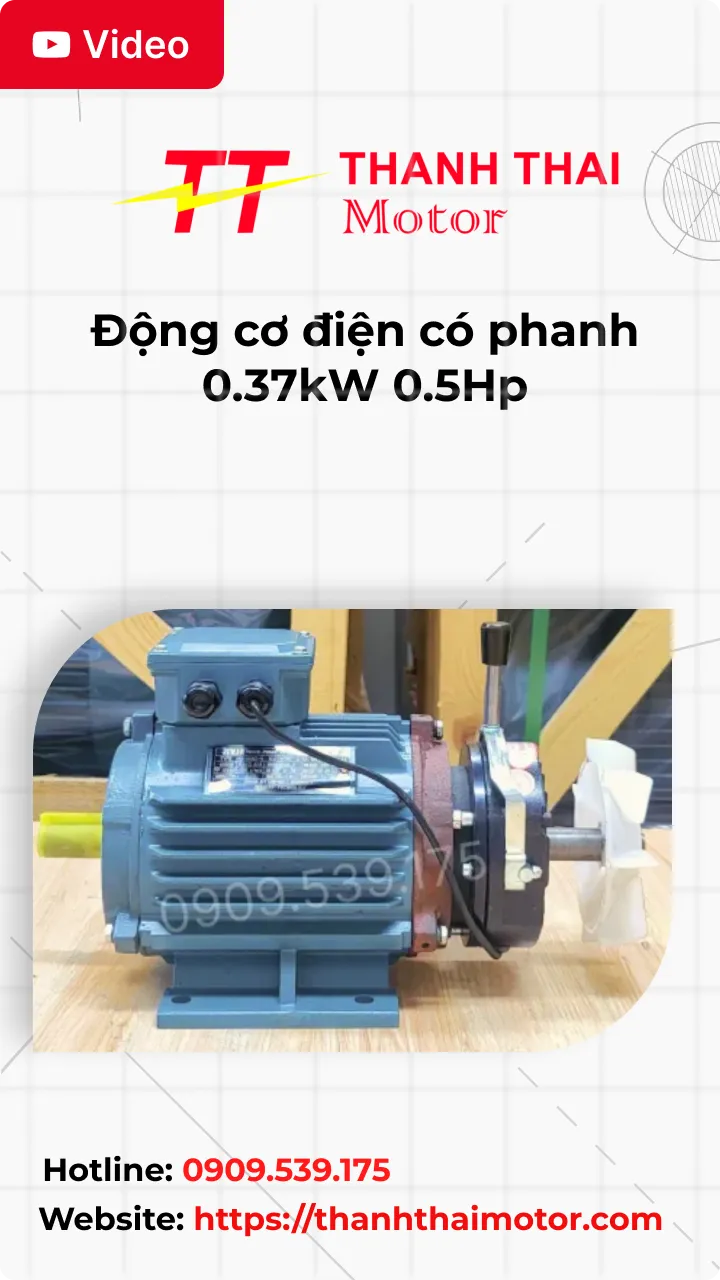 Thumb Video review động cơ điện có phanh 0.37kW 0.5Hp