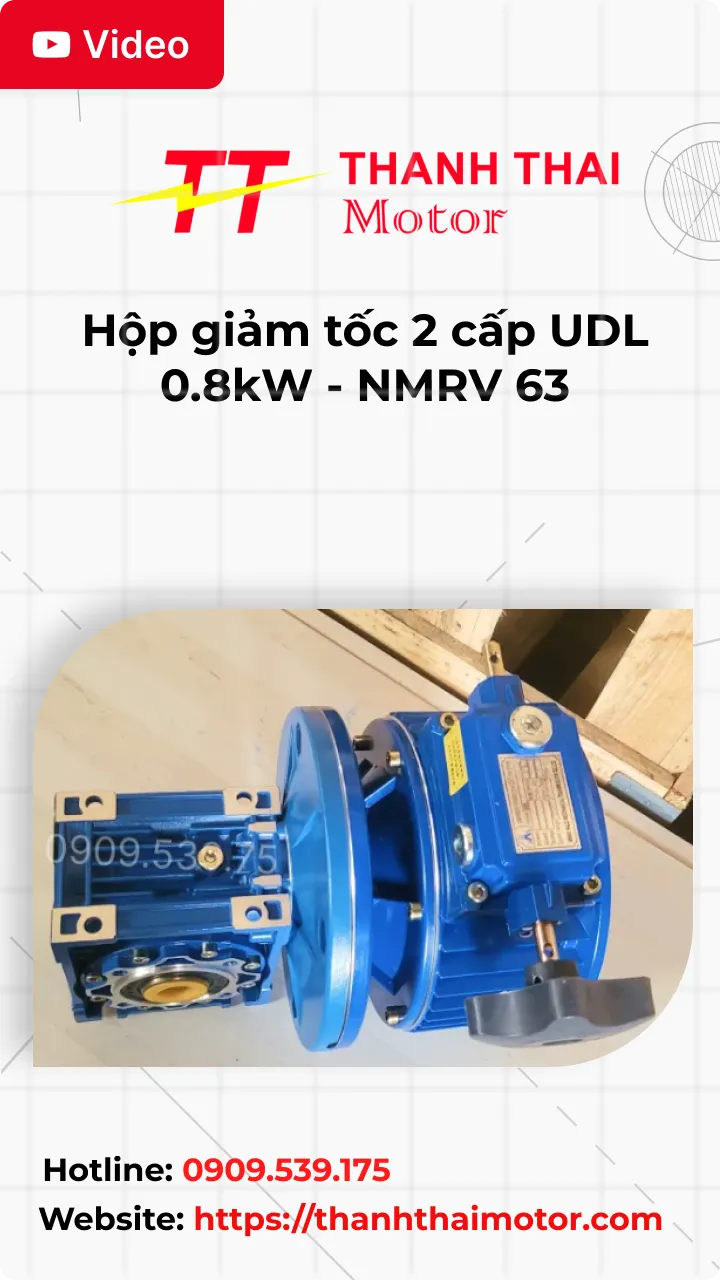 Thumb Video review hộp giảm tốc 2 cấp UDL 0.8kW - NMRV 63
