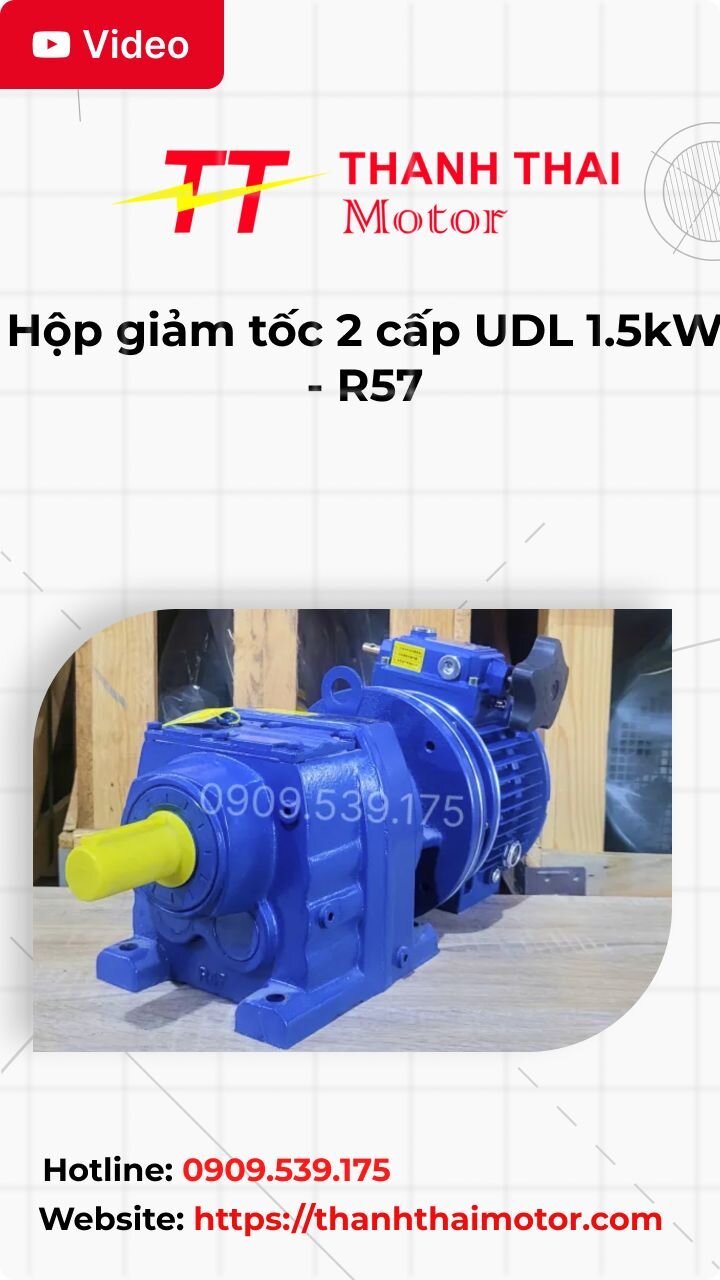Thumb Video review hộp giảm tốc 2 cấp UDL 1.5kW - R57