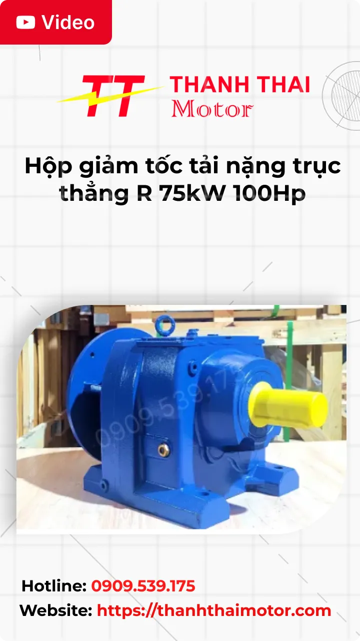 Thumb Video review hộp giảm tốc tải nặng trục thẳng R 75kW 100Hp