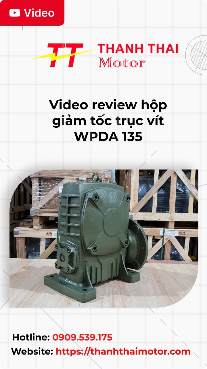 Video review hộp giảm tốc trục vít WPDA 135