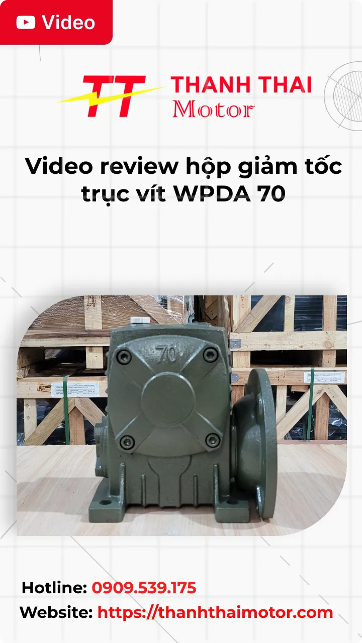 thumb video review Video review hộp giảm tốc trục vít WPDA 70