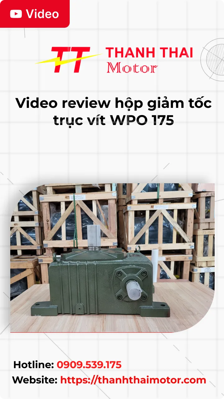 Thumb video review hộp giảm tốc trục vít WPO 175