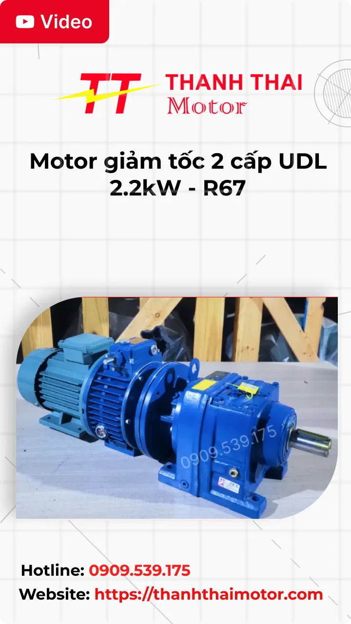 Thumb Video review motor giảm tốc 2 cấp UDL 1.5kW - R67
