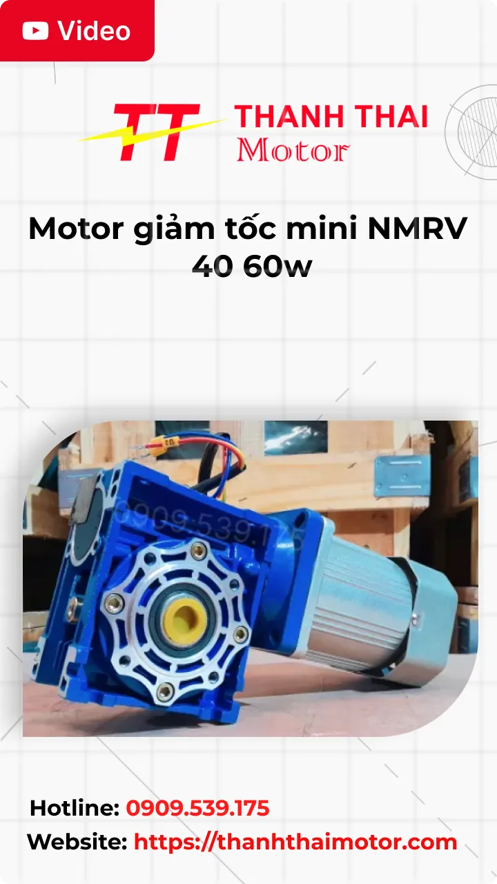 Thumb Video review motor giảm tốc mini NMRV 40 60w