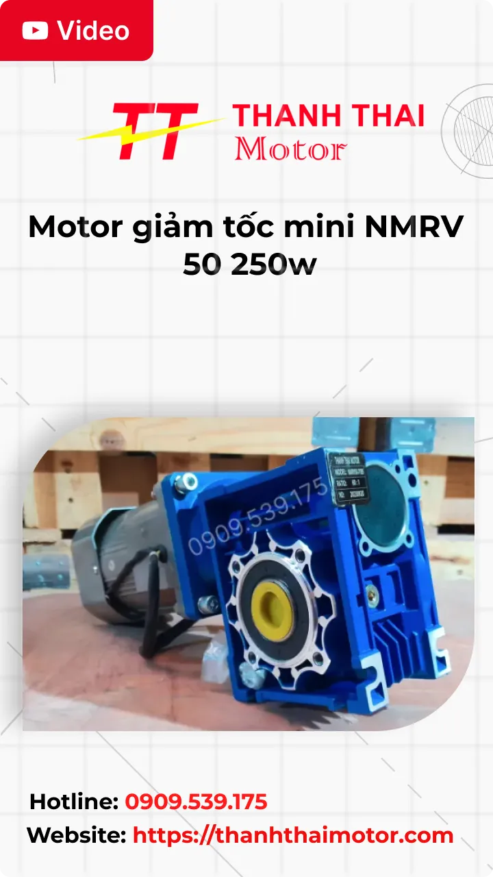 Thumb Video review motor giảm tốc mini NMRV 50 250w