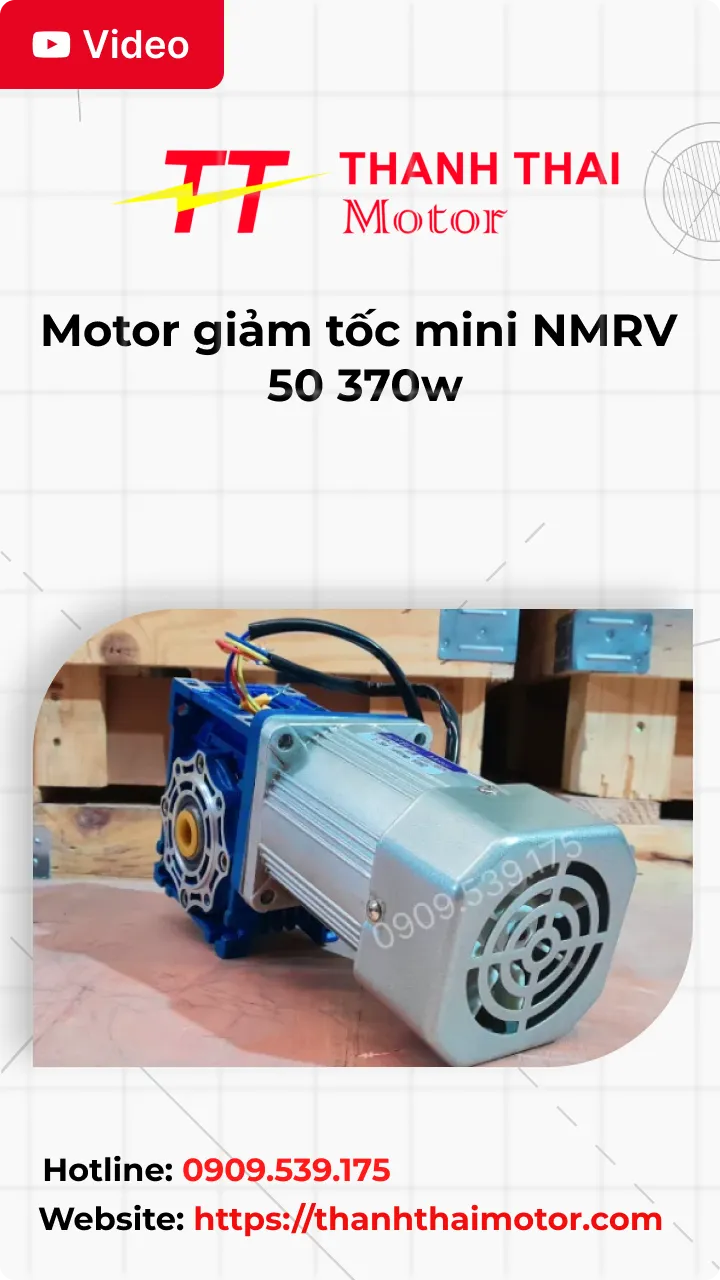 Thumb Video review motor giảm tốc mini NMRV 50 370w