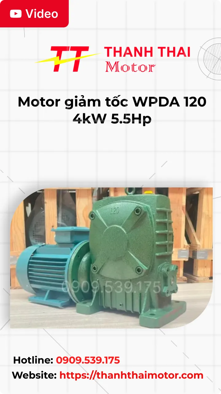 Thumb Video review motor giảm tốc WPDA 120 4kW 5.5Hp