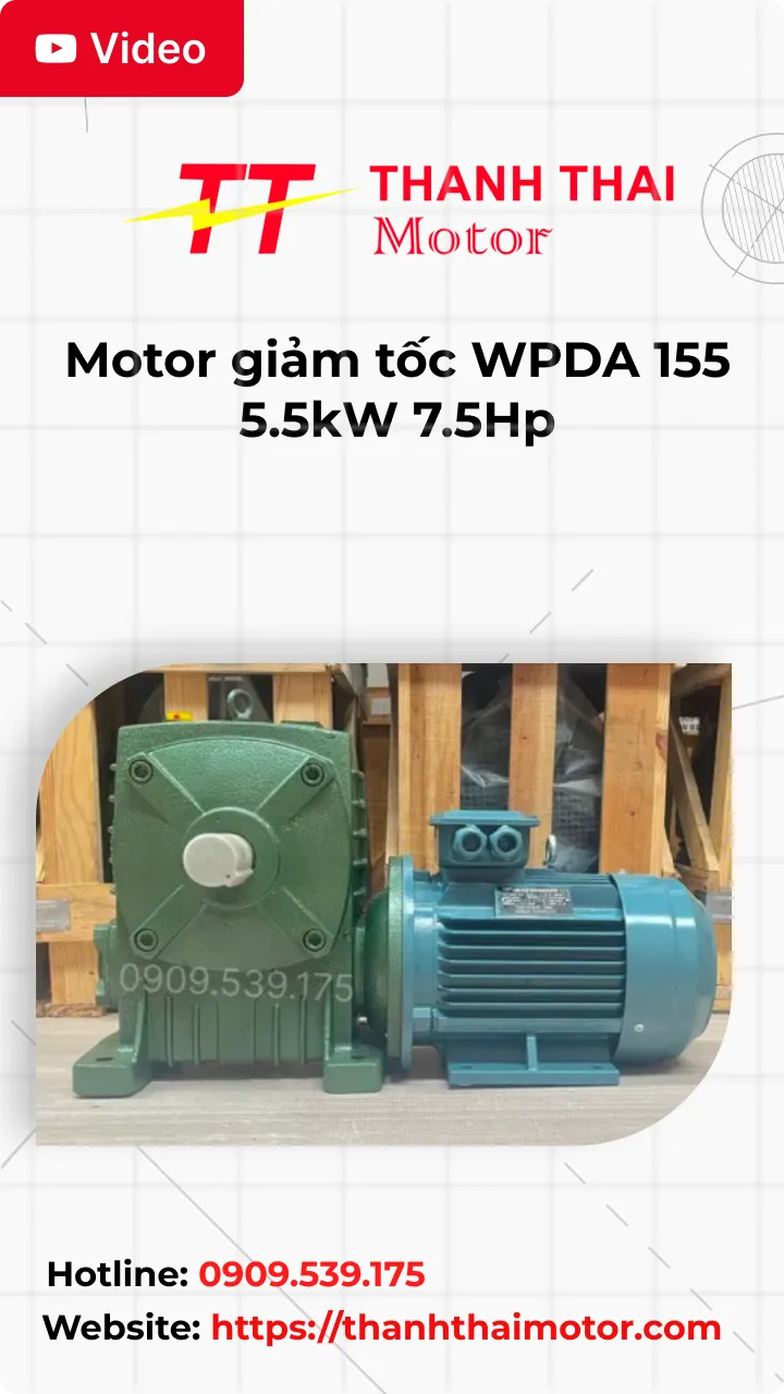 Thumb Video review motor giảm tốc WPDA 155 5.5kW 7.5Hp