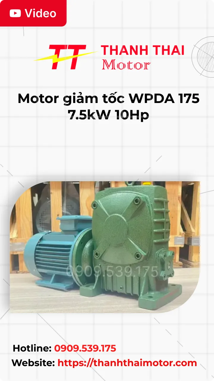Thumb Video review motor giảm tốc WPDA 175 7.5kW 10Hp
