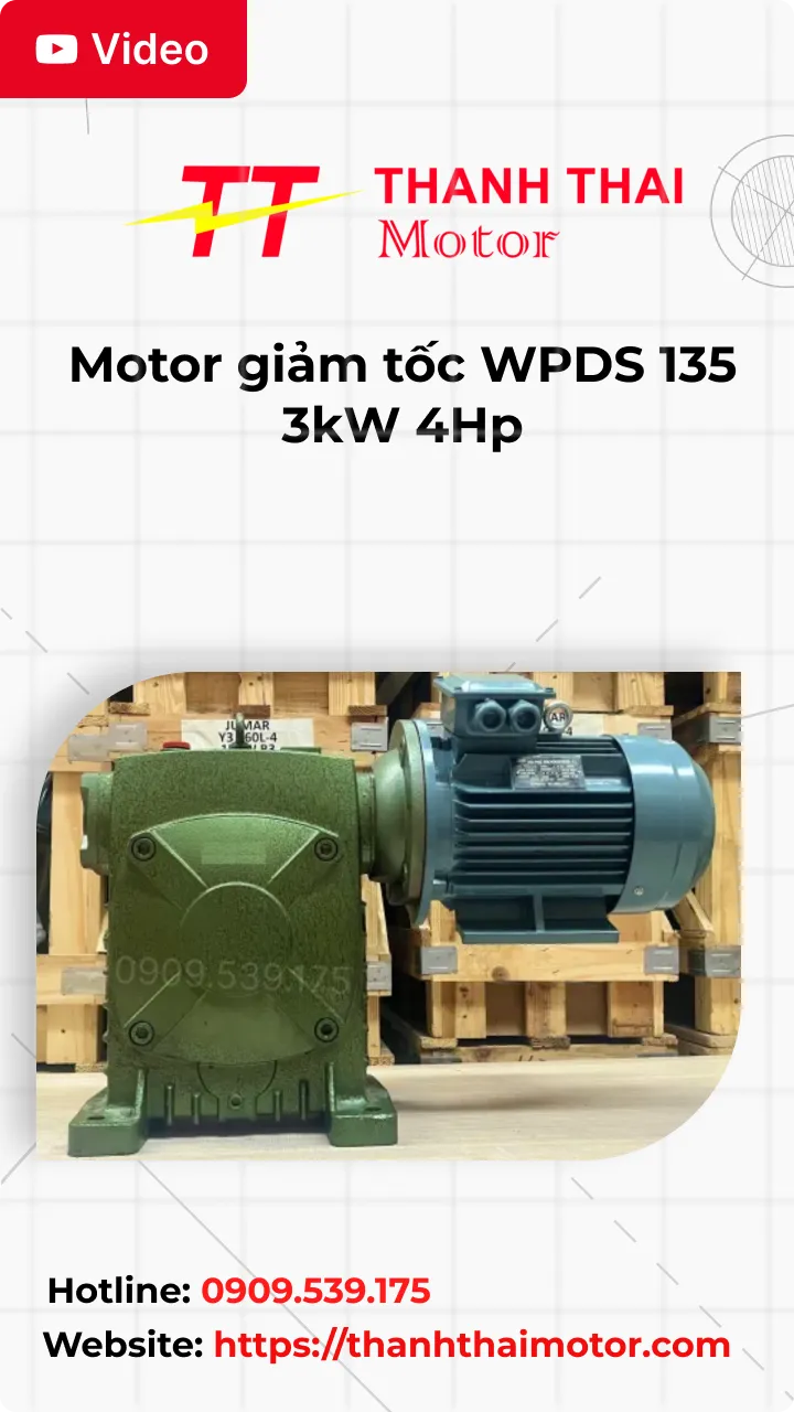 Thumb Video review motor giảm tốc WPDS 135 3kW 4Hp