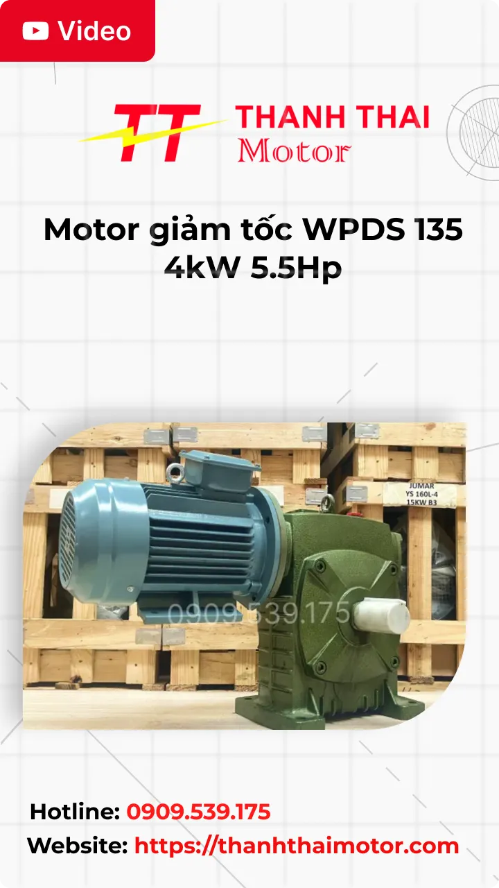 Thumb Video review motor giảm tốc WPDS 135 4kW 5.5Hp